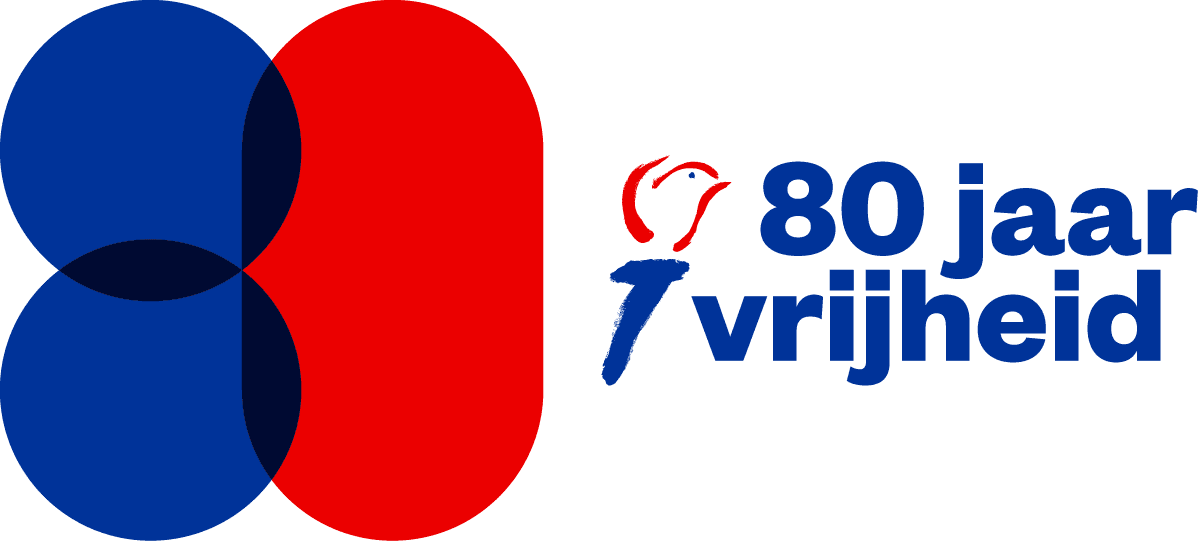 Logo 80 jaar vrijheid
