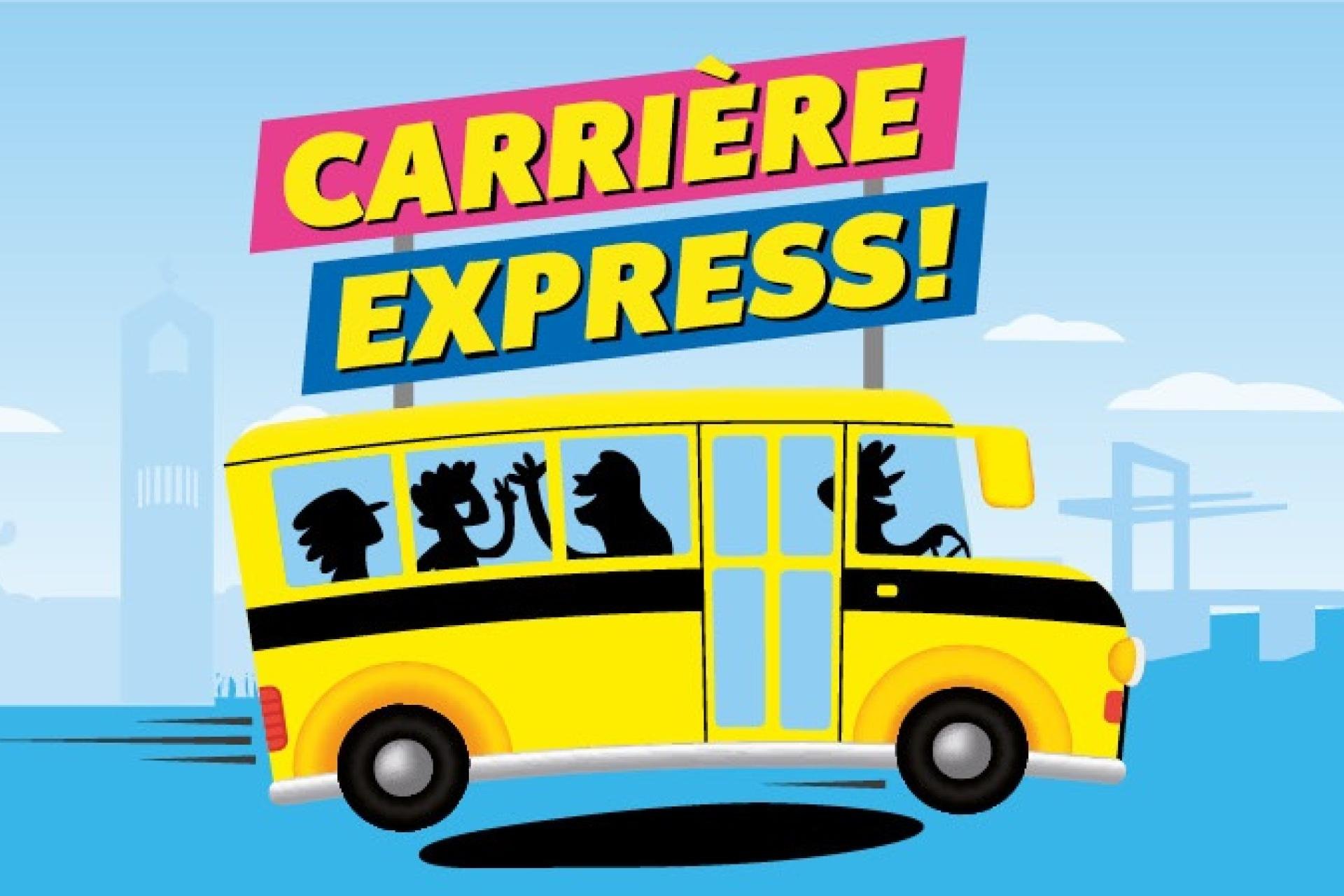 Illustratie van Carrière express bus. Is gemeente Noordoostpolder jouw volgende halte?
